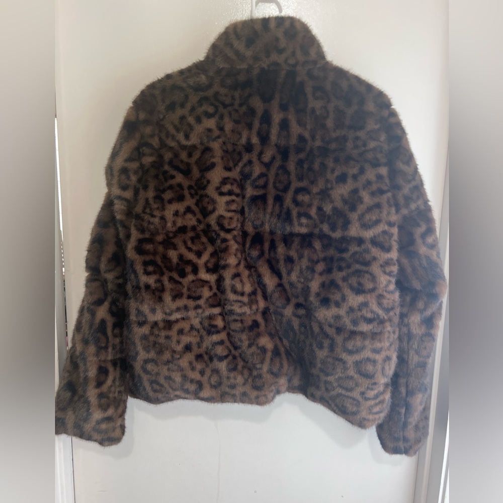 BearPaw faux fur sheeta leopard print Jacket - Picture 5 of 8